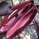 Burgundy Arli Large Top Handle Leather Bag