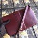 Burgundy Small Arli Leather Shoulder Bag