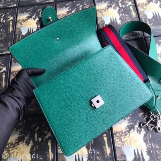 Green Dionysus Small Bamboo Top Handle Bag