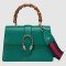 Green Dionysus Small Bamboo Top Handle Bag