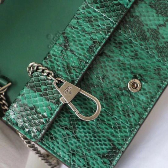 Green Dionysus Super Mini Snakeskin Bag