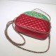 Green/Red Leather Mini Bag