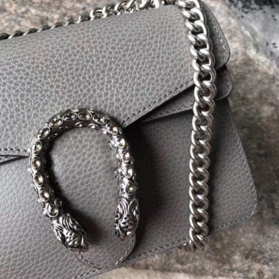 Grey Mini Dionysus Leather Bag