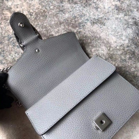 Grey Mini Dionysus Leather Bag