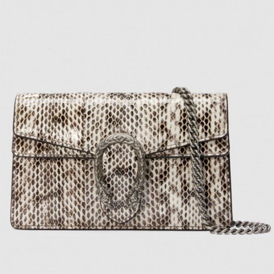 Natural Dionysus Super Mini Snakeskin Bag