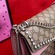 Pink GG Supreme Crystal Small Shoulder Bag