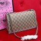 Pink GG Supreme Crystal Small Shoulder Bag