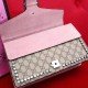 Pink GG Supreme Crystal Small Shoulder Bag