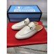 Princetown Slippers White Leather