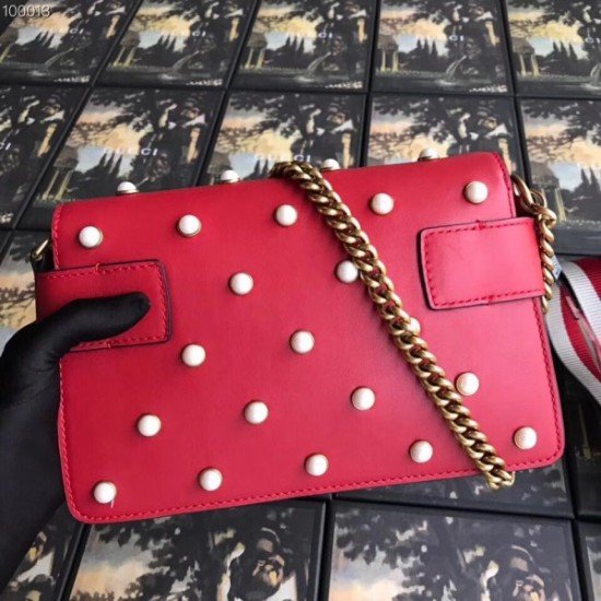 Red Broadway Mini Leather Bag A mini bag