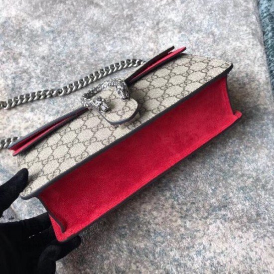 Red Dionysus GG Supreme Small Bag