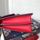 Red Dionysus Medium Bamboo Top Handle Bag