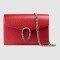 Red Dionysus Mini Chain Leather Bag