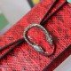 Red Dionysus Super Mini Snakeskin Bag