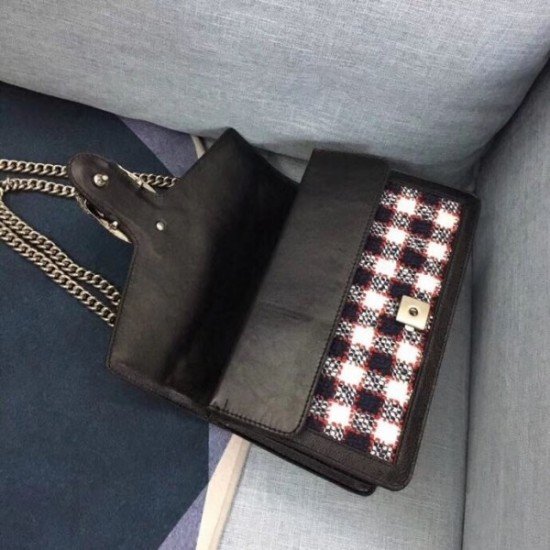 Small Shoulder Bag In Check Tweed