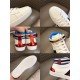 Stripe High-top White Sneakers