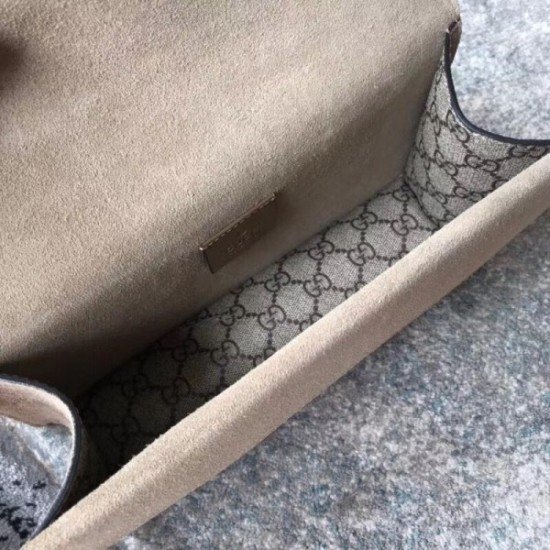 Taupe Dionysus GG Supreme Small Bag