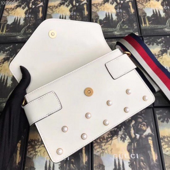 White Broadway Mini Shoulder Bag