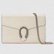 White Dionysus Mini Chain Leather Bag