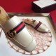 White Leather Signature Slippers