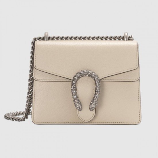 White Mini Dionysus Leather Bag