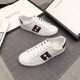 Women Ace Studded White Leather