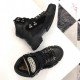 Women Black Flashtrek High-top Sneaker