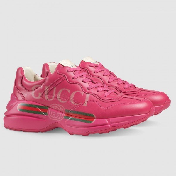 Women Pink Rhyton Gucci Logo