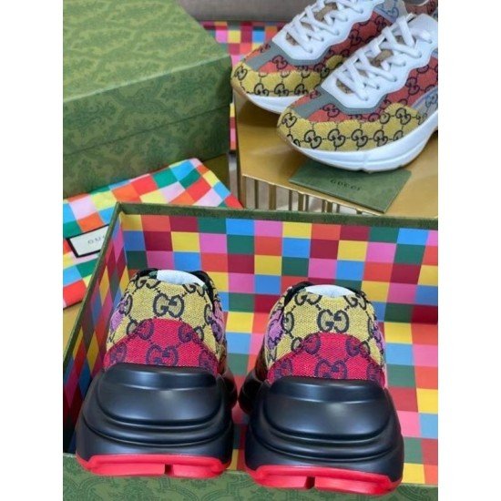 Women Rhyton GG Multicolor Sneakers