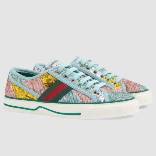 Women Tennis 1977 Multicolour Sequin