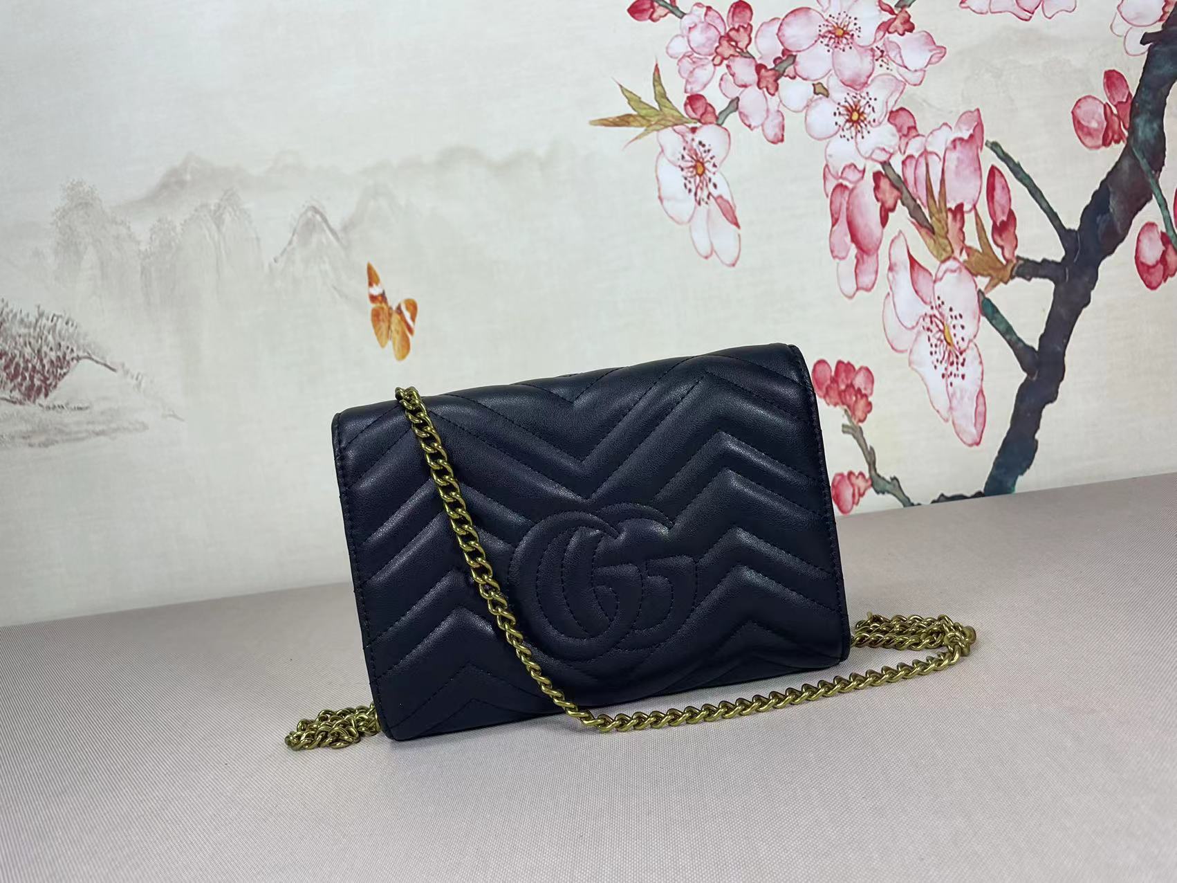 GG 474575 Marmont Woc Mini Chain Bag