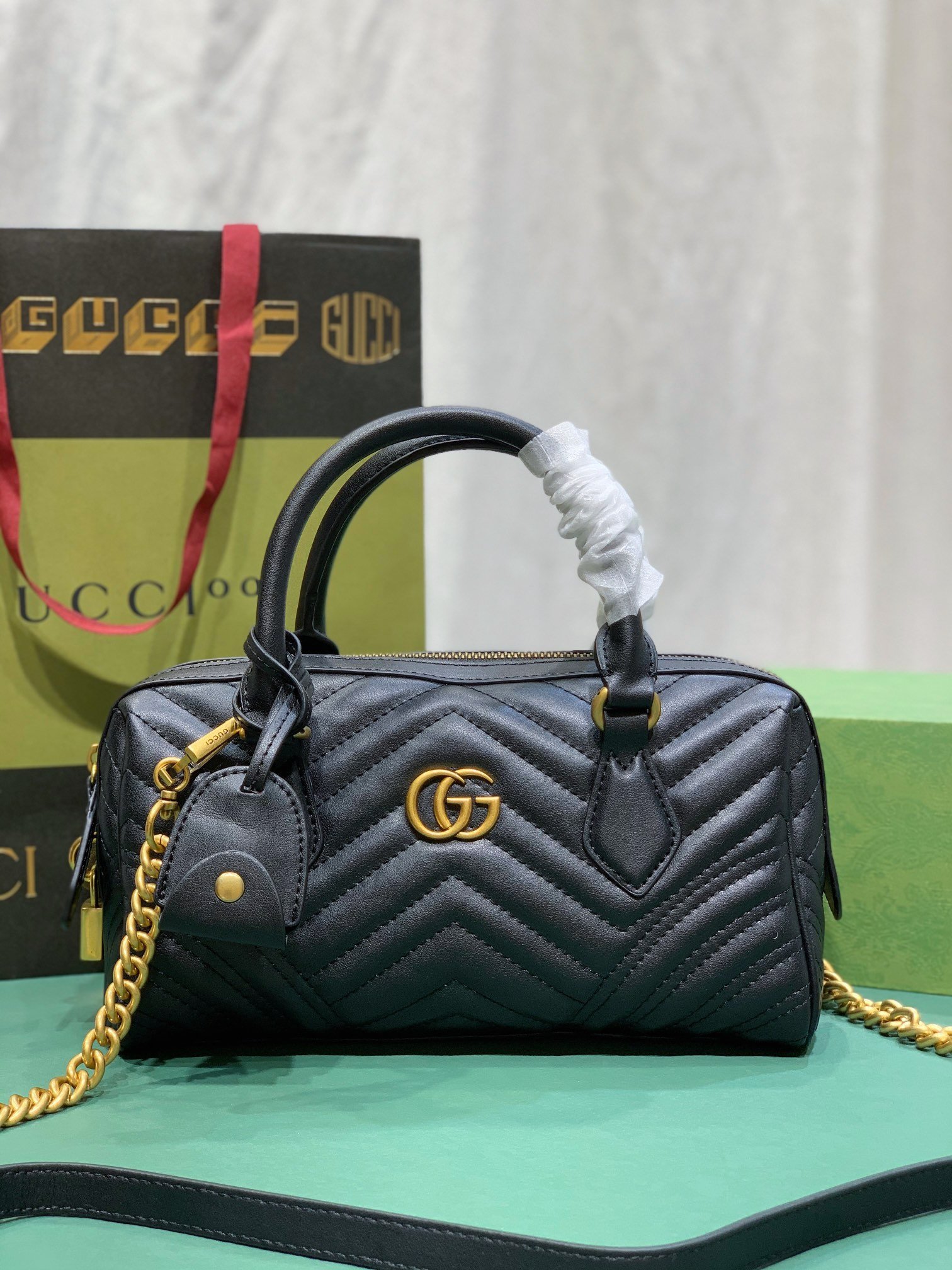 GG 746319 Marmont Collection Handbag Black