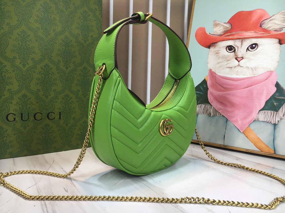 GG 699514 Marmont Mini Handbag Green