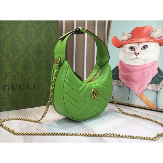 GG 699514 Marmont Mini Handbag Green