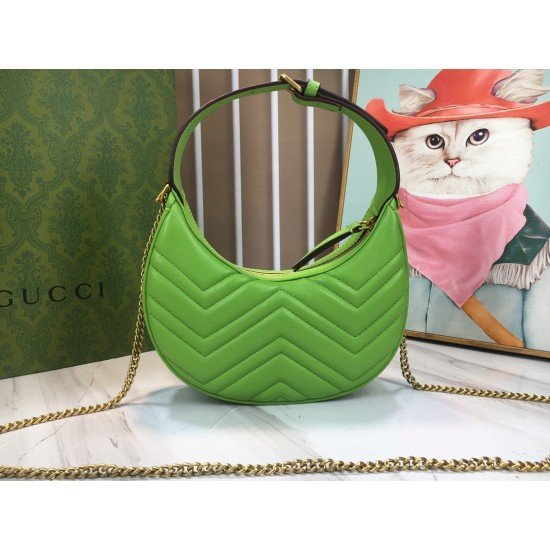 GG 699514 Marmont Mini Handbag Green